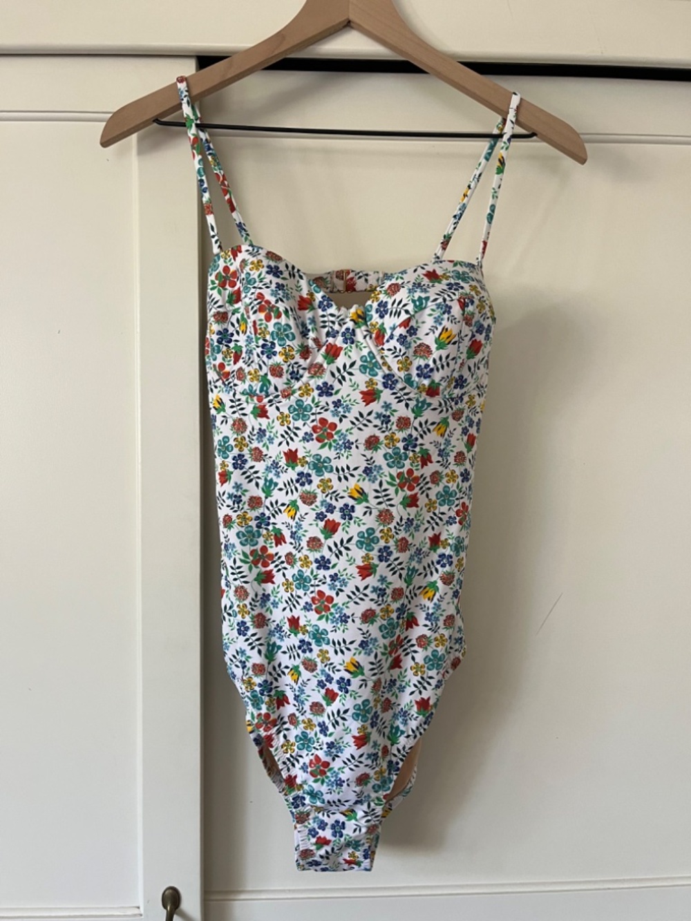 J. Crew Liberty print one-piece convertible swimsuit NWT